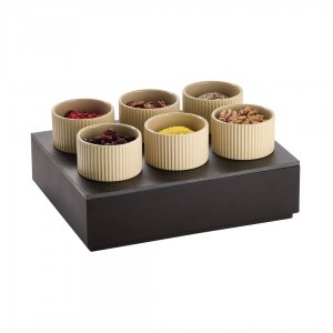 APS podnos GRID GN 1/2 břidlice, pro misky pr. 9 cm