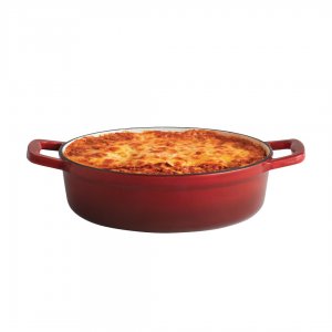 APS Litinový pekáč s poklicí 5 STARS, 25 x 25 cm, červený 2,5l