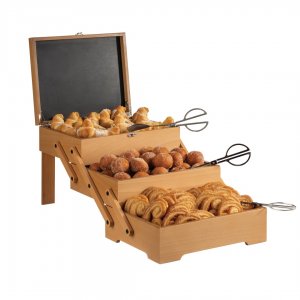 APS box bufetový SEWING BASKET, 36x 29, v. 28cm, rozkládací dřevěný