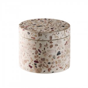 APS dóza, sada 2ks, pr. 6CM, 40ml, TERRAZZO beton béžová