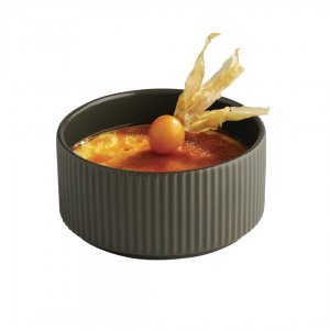 APS Miska THE GRID, porcelán, hnědá pr. 12,5 cm, v. 6 cm, 350 ml