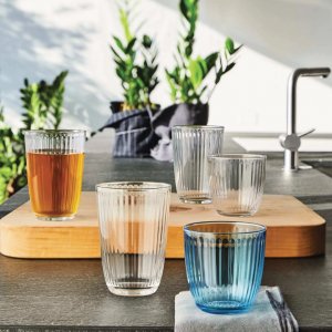 Bormioli Line 290ml voda/whisky barva modrá/Lively blue
