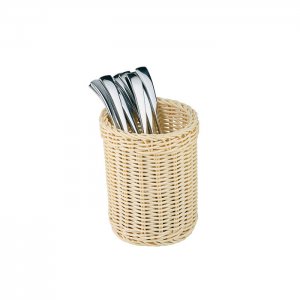 APS zásobník na příbory, ECONOMIC, polypropylen, světle béžová, pr. 12 cm, v. 15 cm
