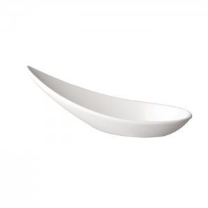 APS Melaminová lžička na jednohubky MING HING 11 x 4.5 cm, bílá
