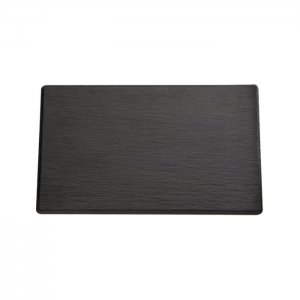 APS podnos GN 2/4, SLATE, melamin, černá, vzhled břidlice, 53 x 16,2 cm, v. 1,2 cm
