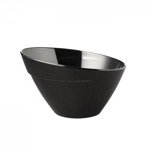 APS miska BALANCE, melamin, černá, 0,4 l, pr. 14,5 cm, v. 9 cm