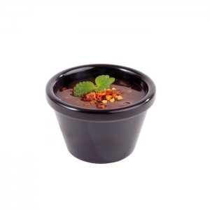APS miska na dip CASUAL, melamin, černá, pr. 6 cm, v. 4 cm, 50 ml