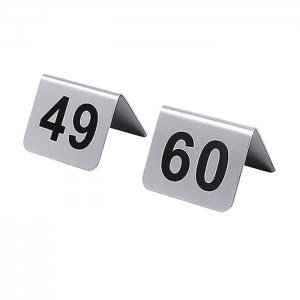 Contacto štítky na stůl s číslem 49-60