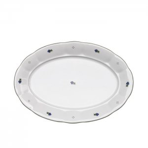 G. Benedikt Benedikt Q0073 podnos oválný 32cm, dekor modré házenky