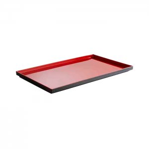 APS podnos GN 1/1 ASIA PLUS melamin, 53 x 32,5 cm, v. 3 cm červenočerný