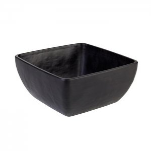 APS miska SLATE, melamin, černá, vzhled břidlice, 19 x 19 cm, v. 9 cm