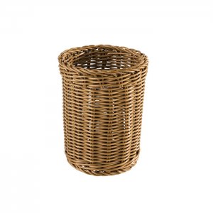 APS zásobník na příbory, ECONOMIC, polypropylen, hnědá, pr. 12 cm, v. 15 cm