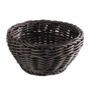 košík na pečivo PROFI LINE průměr 16cm kulatý polypropylen černý APS