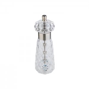 APS mlýnek na pepř DIAMOND, akryl, nerez, matný, pr. 6 cm, v. 18 cm