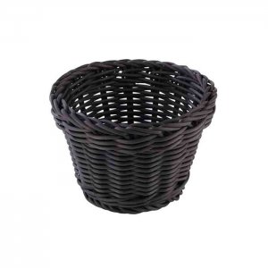 košík na pečivo PROFI LINE průměr 13cm kulatý polypropylen černý APS