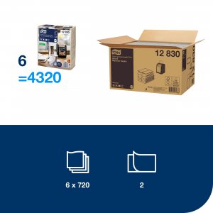 Tork Ubrousky do zásobníku Xpressnap Fit 21,3 x 16,5 / 720, 2-vr., natural
