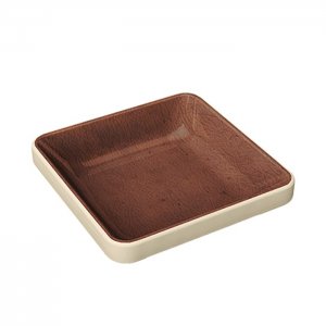 Nara miska hranatá 9x9 cm hnědá Playground
