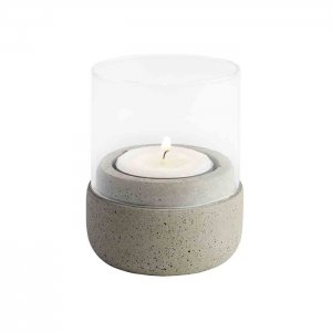 APS svícen venkovní Element pr. 6 cm, v. 8 cm, beton/sklo, 2 kusy