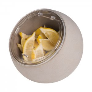 APS miska MOON, melamin, šedá, pr. 19 cm, v. 17,5 cm, 0,8 l, vč.  víčka