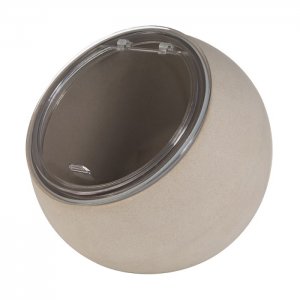 APS miska MOON, melamin, šedá, pr. 19 cm, v. 17,5 cm, 0,8 l, vč.  víčka