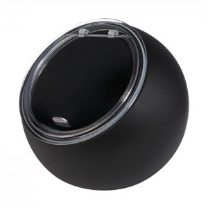 APS miska MOON, melamin, černá, pr. 19 cm, v. 17,5 cm, 0,8 l, vč.  víčka