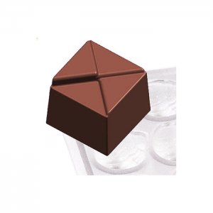 Contacto forma na pralinky kostka, polykarbonat/ 36 ks