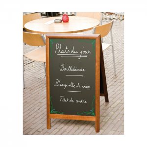 Securit Popisovací tabule nabídková DELUXE SANDWICH 120 x 70 cm, barva tmavě hnědá