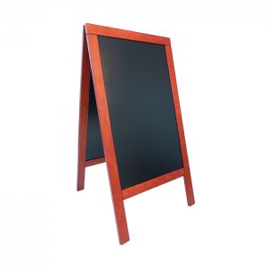 Securit Popisovací tabule nabídková DELUXE SANDWICH 135 x 70 cm, barva mahagon