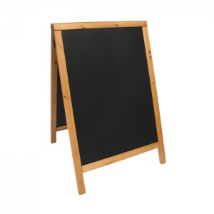 Securit Popisovací nabídková tabule WOODY DUPLO 85 x 55 cm, barva borovice