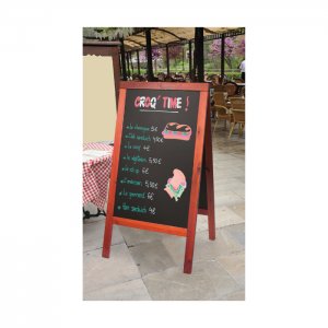 Securit Popisovací nabídková tabule  WOODY SANDWICH 125 x 70 cm, barva mahagon