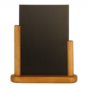 stojánek s tabulkou stolní střední ELEGANT 23x20x6cm barva TEAK Securit