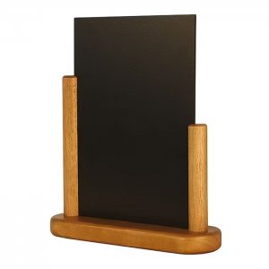 stojánek s tabulkou stolní střední ELEGANT 23x20x6cm barva TEAK Securit