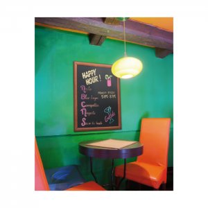 Securit Popisovací tabule nástěnná UNIVERSAL 70 x 90 cm, barva tmavě hnědá