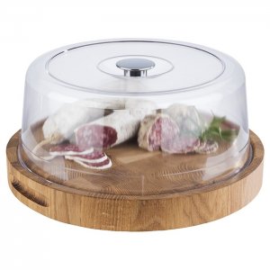 APS Servírovací prkno, průměr 33 cm, výška 4,5 cm, dub