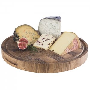 APS Servírovací prkno, průměr 39 cm, výška 4,5 cm, dub