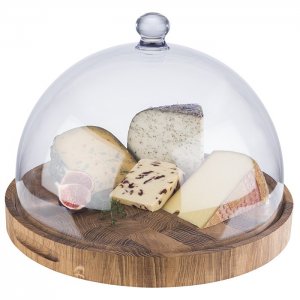 APS Servírovací prkno, průměr 39 cm, výška 4,5 cm, dub