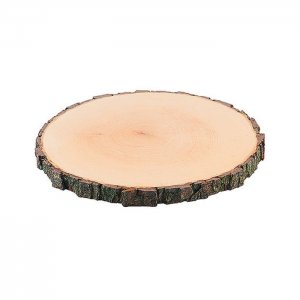 Contacto Podnos deska s kůrou přírodní jasan 23-26 cm, v. 2.5 cm