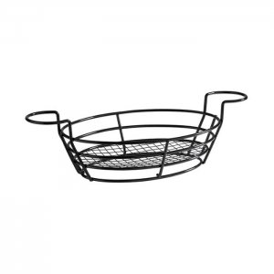 APS košíček servírovací kovový černý 20 x 39.5cm