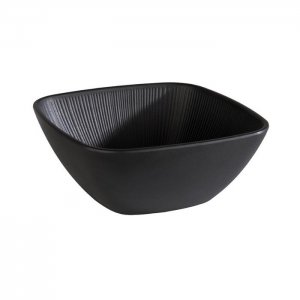 APS miska NERO, melamin, černá, 19,5 x 19,5 cm, v. 8 cm