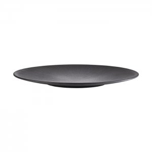 APS talíř NERO, melamin, černá, pr. 42 cm, v. 3,5 cm