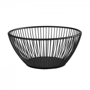 APS Košík SVART, 17,5 cm, kulatý, černý kov