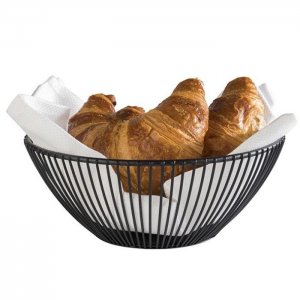 APS Košík SVART, 20 cm, kulatý, černý kov