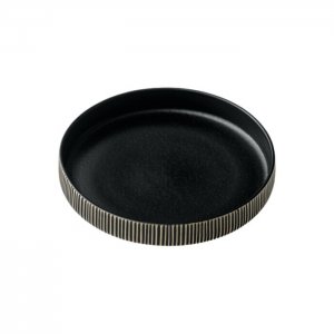 Playground Playground NARA talíř hluboký 24cm černá/bílá, reliéf