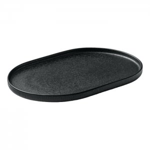 Playground Oválný podnos NARA, 30 cm, černý