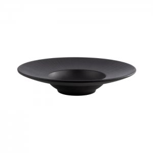 APS Hluboký talíř NERO, 29 cm, černý melamin