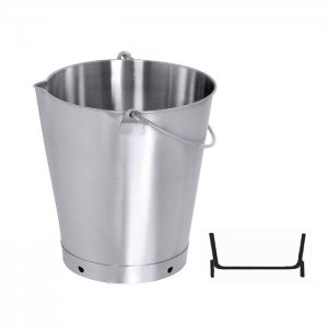Contacto Nerezový kbelík, s výlevkou, 10 l