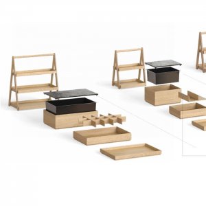 Dřevěný box VALO,  GN 1/1, v 16,5 cm APS
