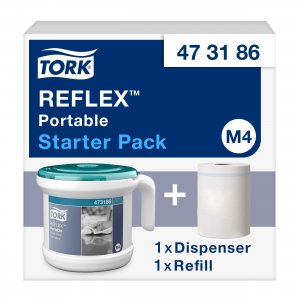 Tork Zásobník na Reflex MIDI 2-vr. tyrkys přenosný, M4