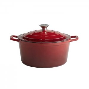 APS Litinový hrnec s poklicí 5 STARS, prům. 28 cm, 6 l, červený