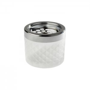 APS Popelník 9,5cm, v. 8 cm, bílá/nerez